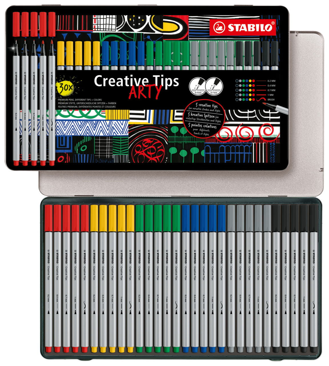 STABILO Filzstifte Classic, 6 Farben, 30 Stück