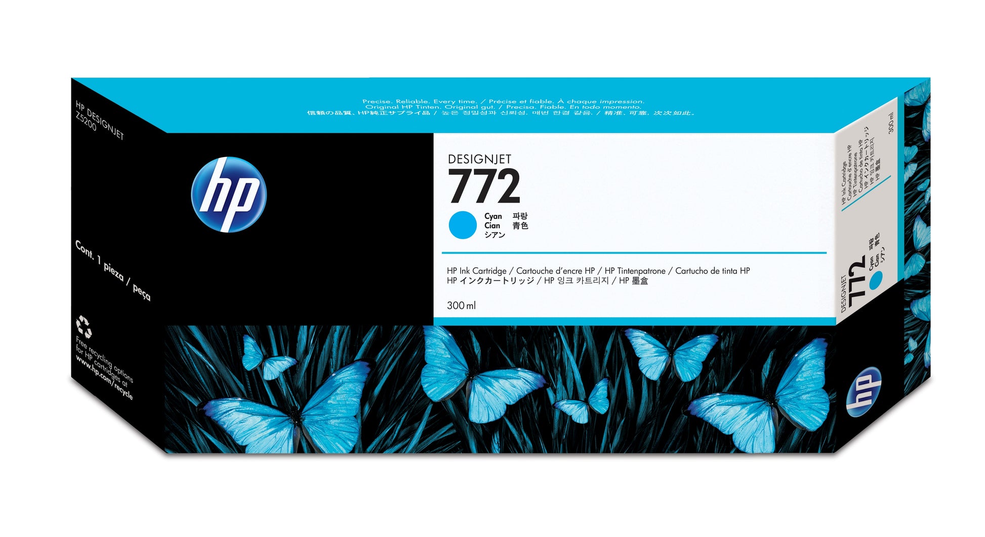 HP Tintenpatrone 772, Cyan