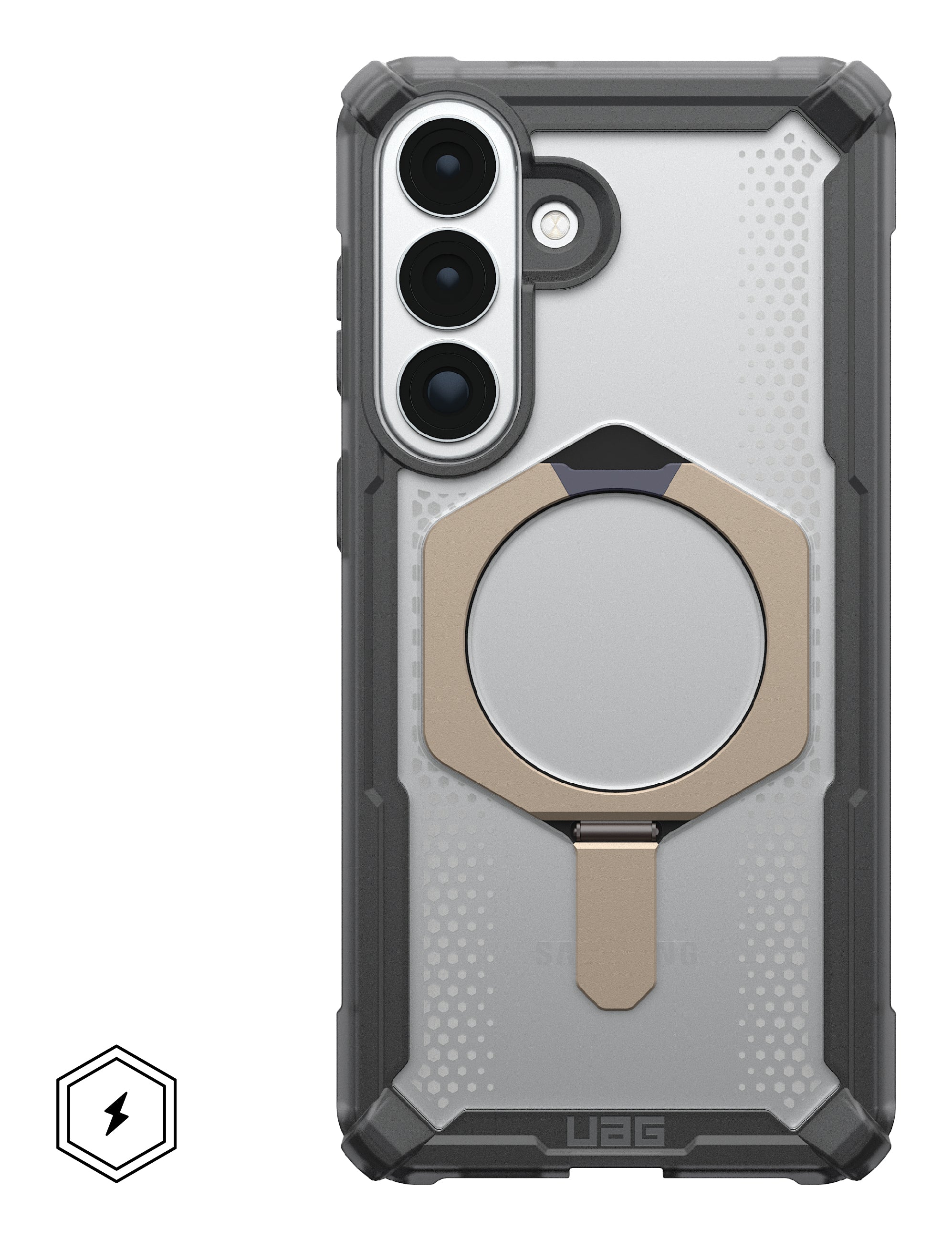 Urban Armor Gear UAG Plasma XTE Backcover – für Samsung Galaxy S26+, MagSafe, mit Ständer, PC, Titan, bis 6 m Sturzsicher