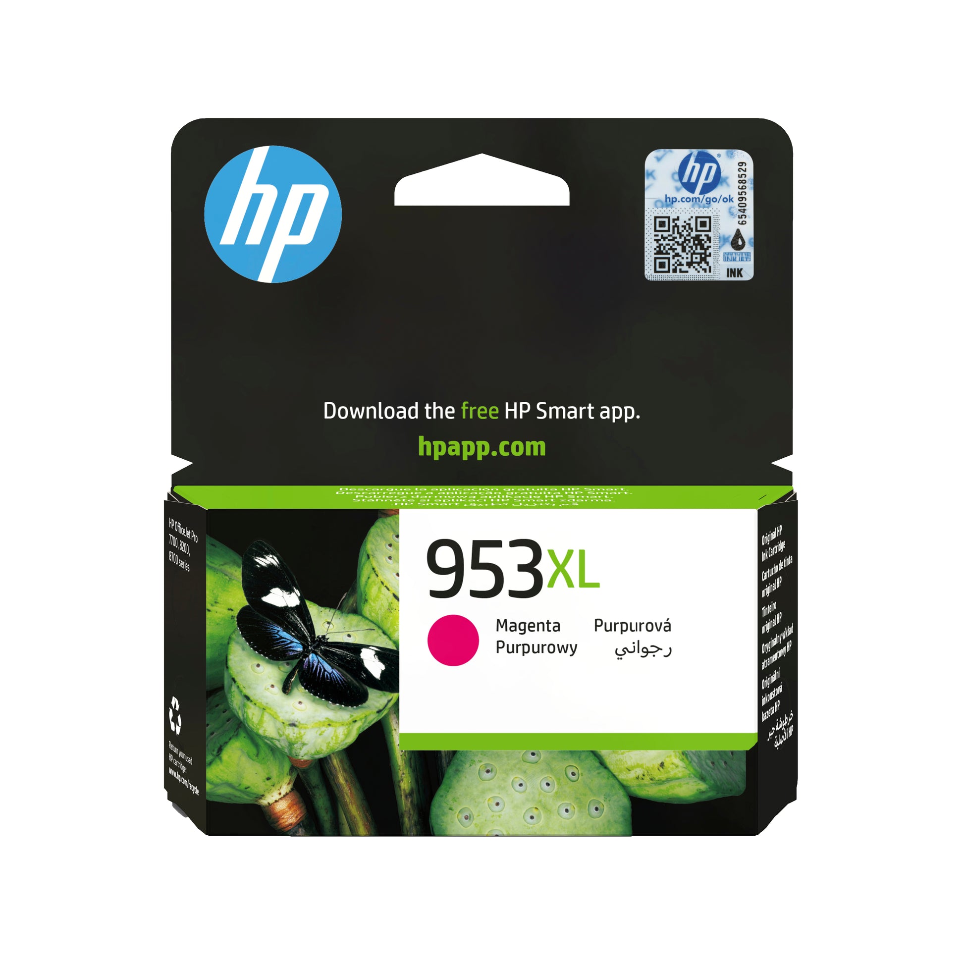 HP 953XL Magenta Tintenpatrone (Original) – 1'450 Seiten – für HP OfficeJet Pro 7720/7730/7740 … – F6U17AE