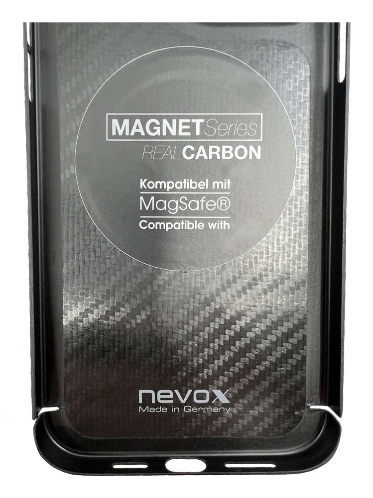 Nevox – Backcover Carbon Serie – für Apple iPhone Air – schwarz – Aramidfasern – MagSafe-kompatibel