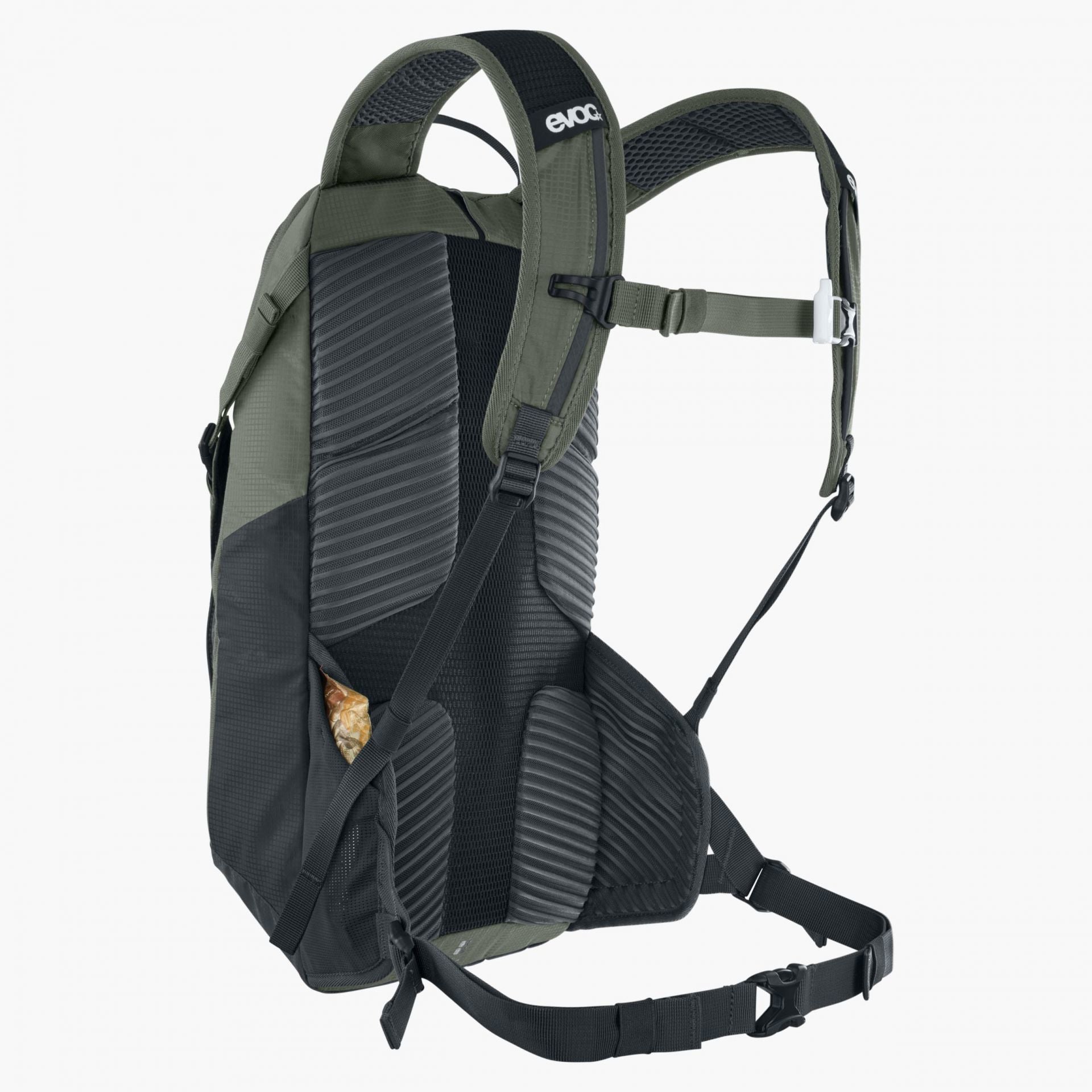EVOC Ride Bike-Rucksack – 12 l, für Trinksysteme, olivgrün/schwarz, 47 × 24 × 10 cm