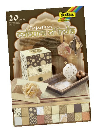 Folia Motivblock, Rajasthan – A4 – 50–175 g/m² – mehrfarbig – 20 Blatt