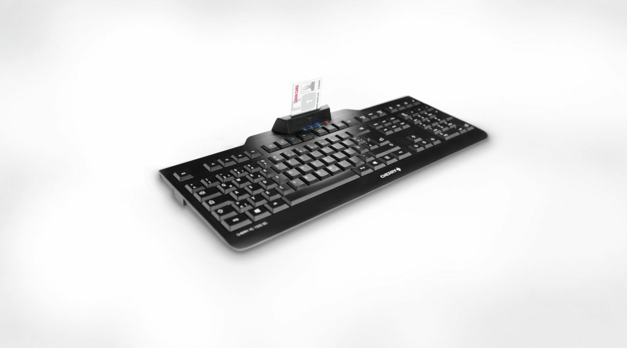 CHERRY KC 1000 SC – Tastatur, kabelgebunden (USB-A), US-Layout (EN) – für Windows & Linux