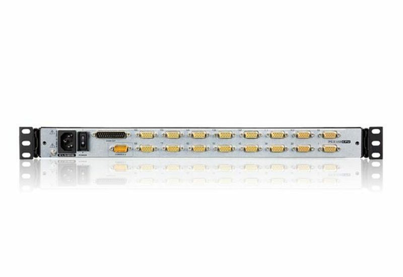 ATEN CL5816N – LCD KVM-Switch (VGA) – 19" Rack, 1U, 16×VGA, USB/PS/2, US-Layout, Schwarz
