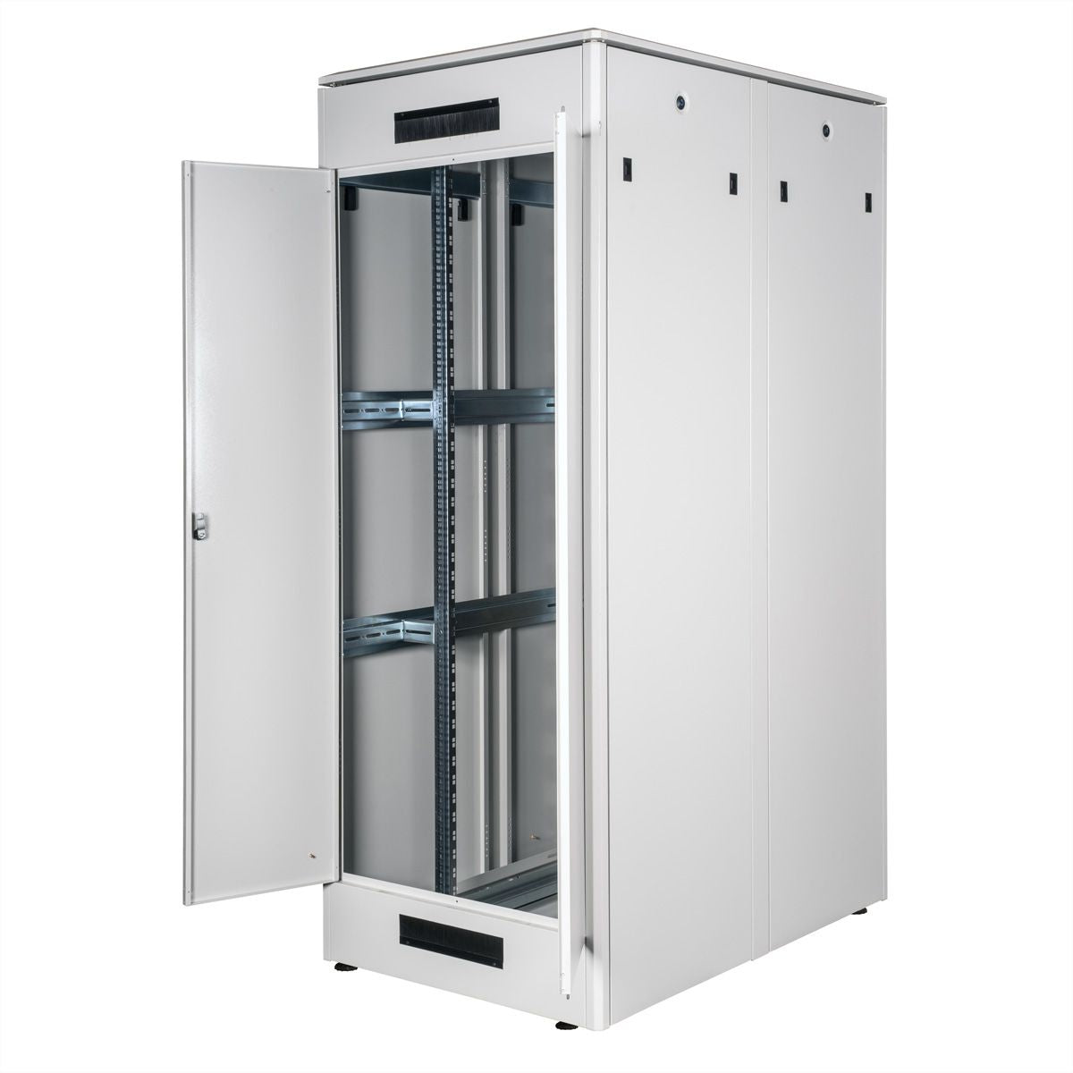 ROLINE Pro – 19" Netzwerkschrank 42U, IP20, abschliessbar, 800 × 1200 × 2053 mm, lichtgrau, Stahl