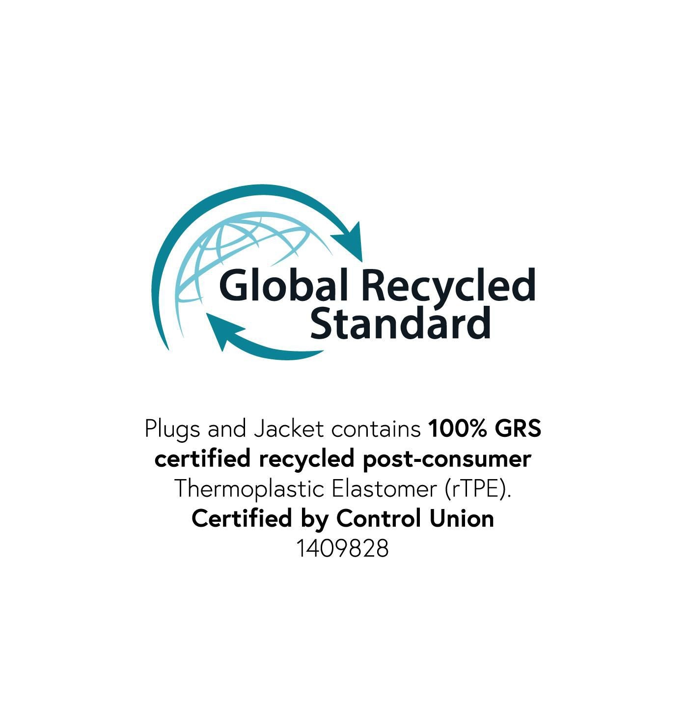 eSTUFF USB-C auf USB-C Kabel – 1 m – Recycelt – Schwarz