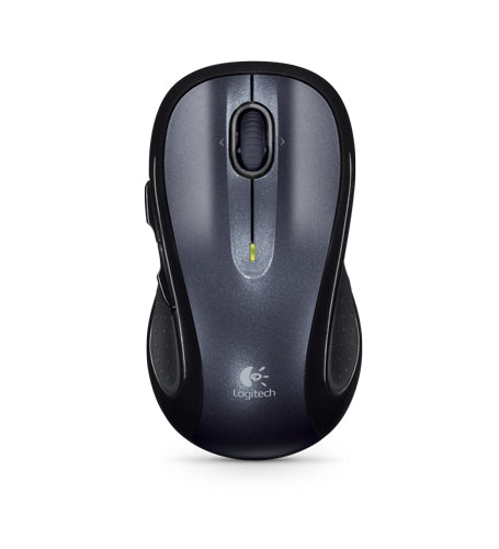 Logitech M510 Maus – kabellos, 2,4 GHz (USB-A), 5 Tasten, beidhändig, schwarz