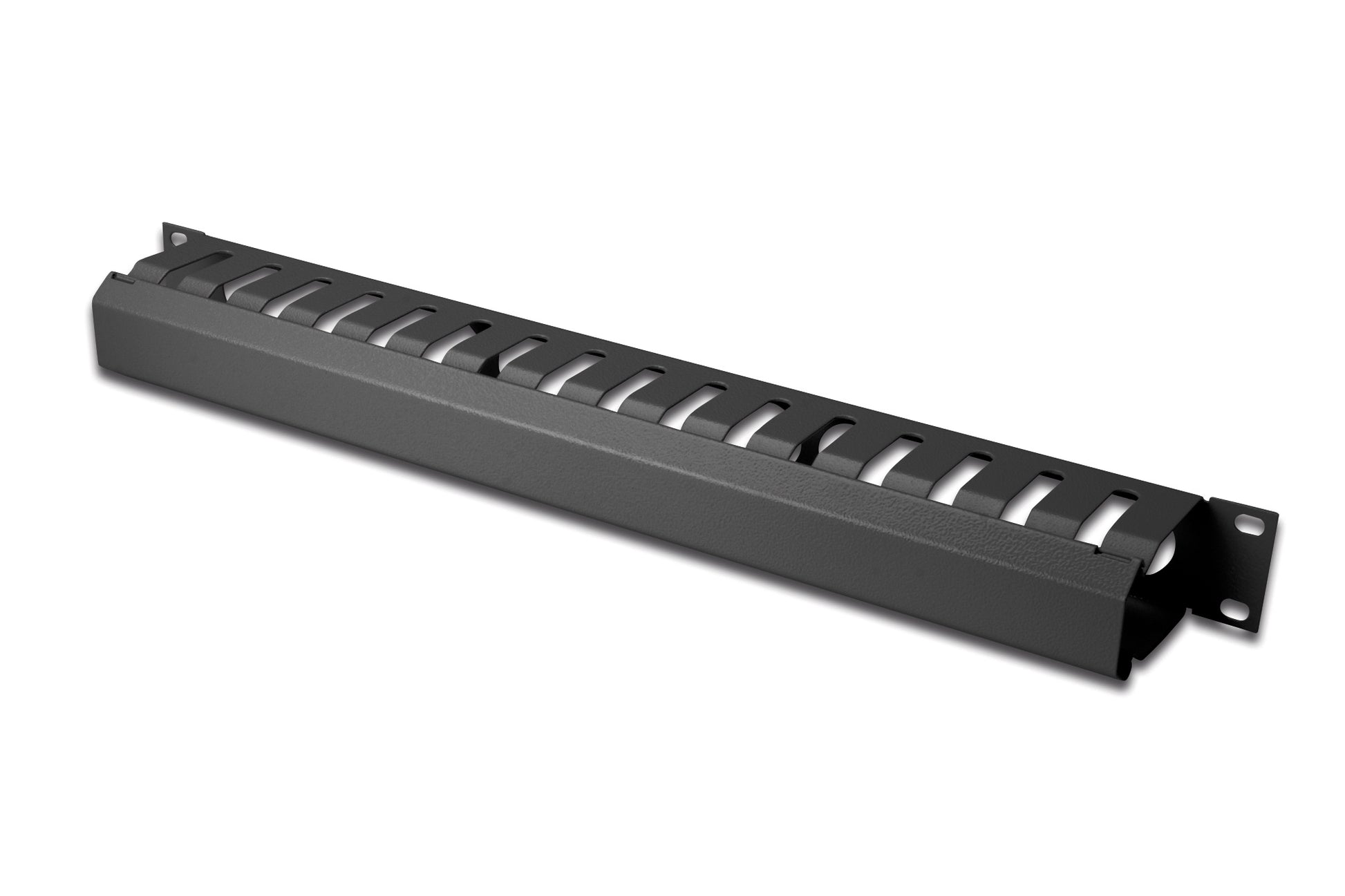 Digitus Kabelführungspanel – Kabelführung – 19" Rack, 1U, Schwarz