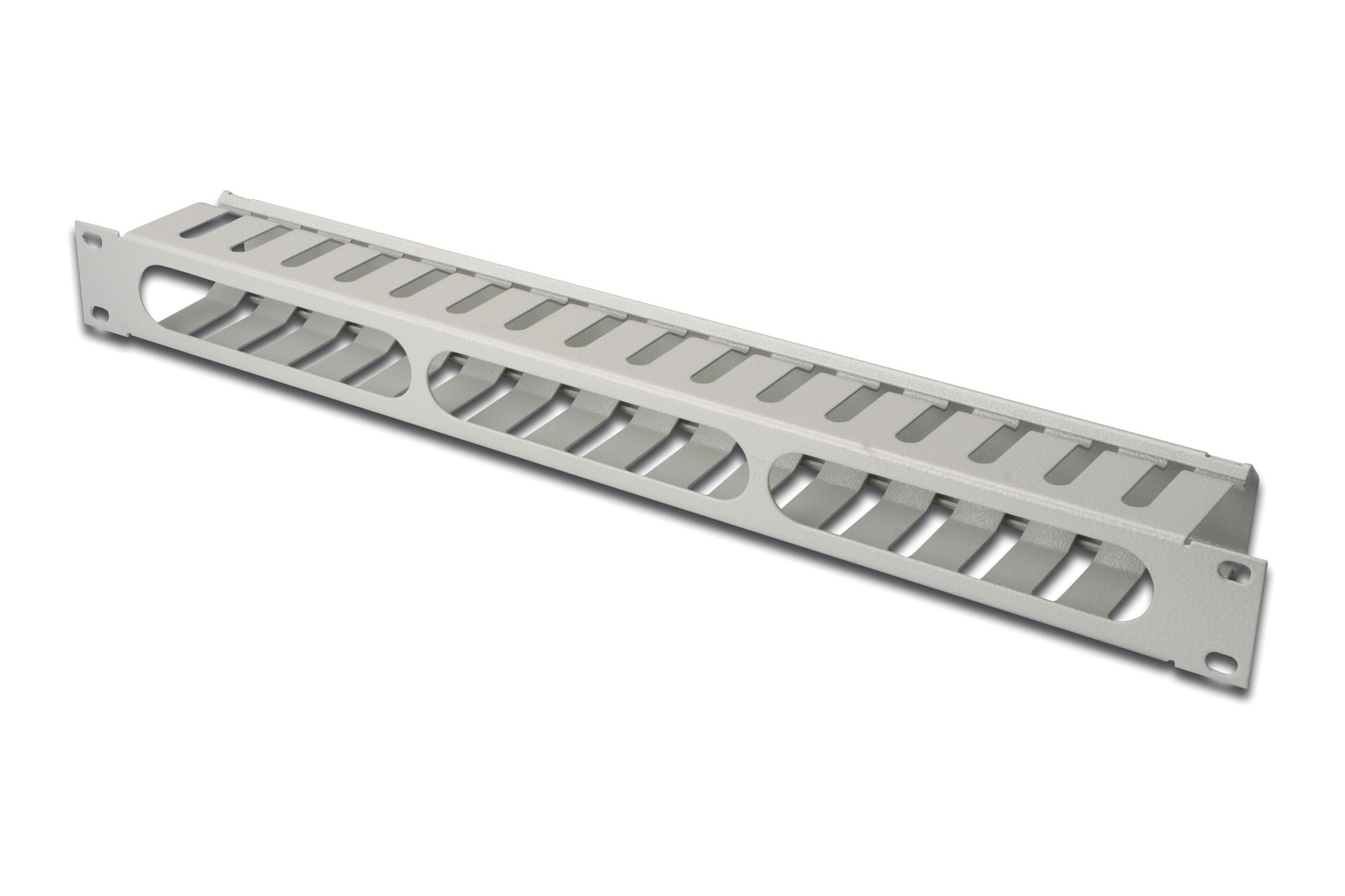 Digitus Kabel-Organizer, 19", 1U, für 483 mm (19")-Schränke, Stahl, lichtgrau