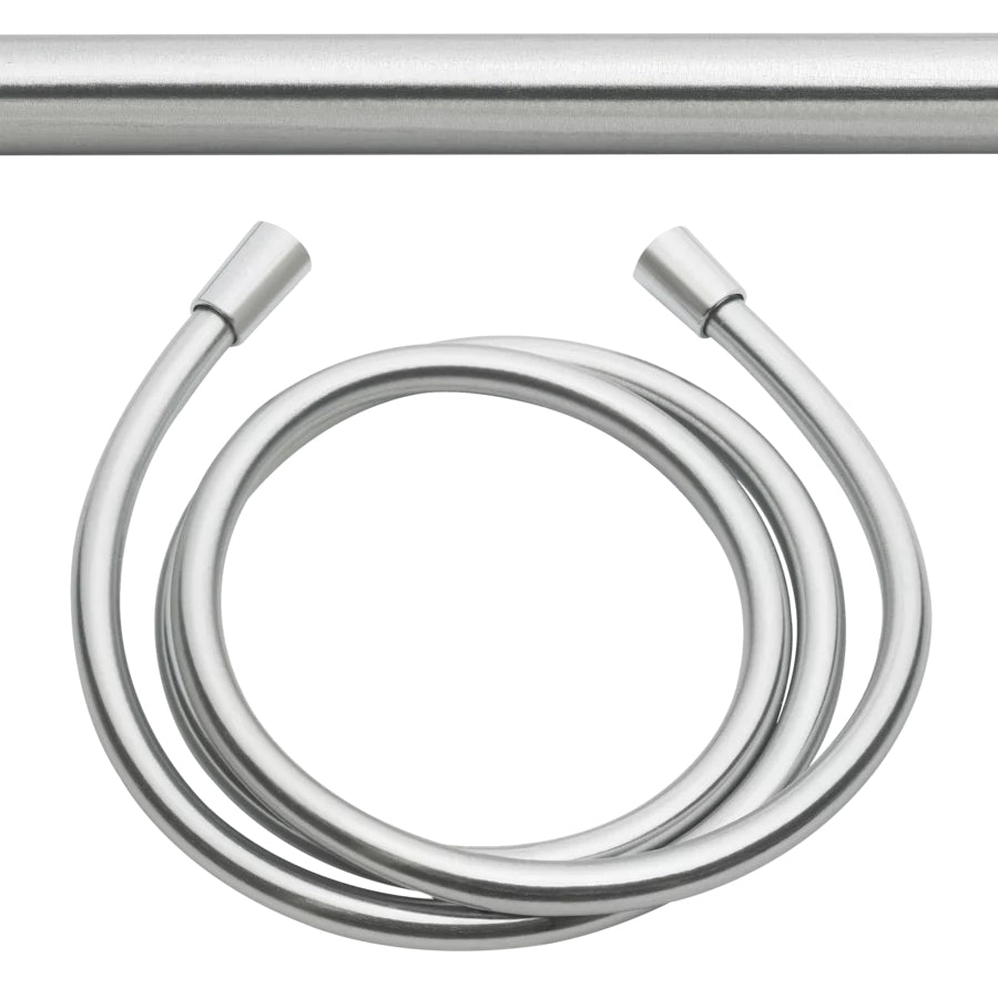 KWC Brausenschlauch L1500 – 150 cm, Kunststoff, für 1/2" Anschluss, Edelstahl gebürstet