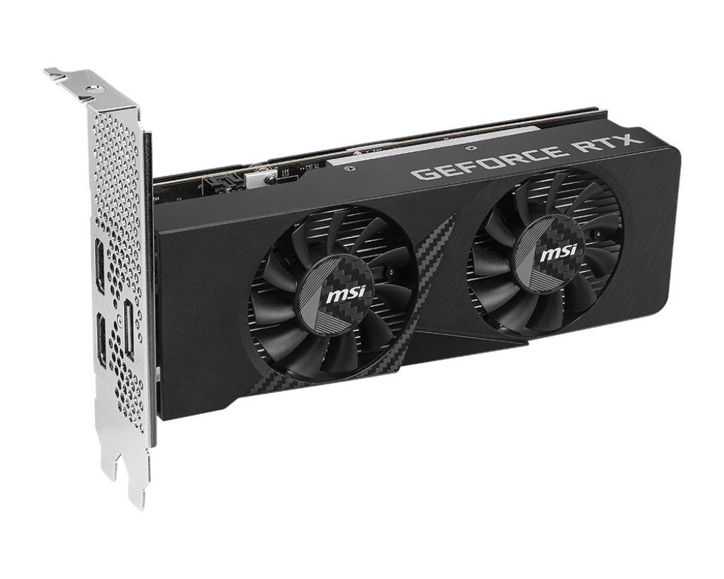 MSI GeForce RTX 3050 LP 6G OC – PCIe Grafikkarte – 6 GB GDDR6, 2×HDMI, 1×DisplayPort, PCIe x8 4.0, 70 W