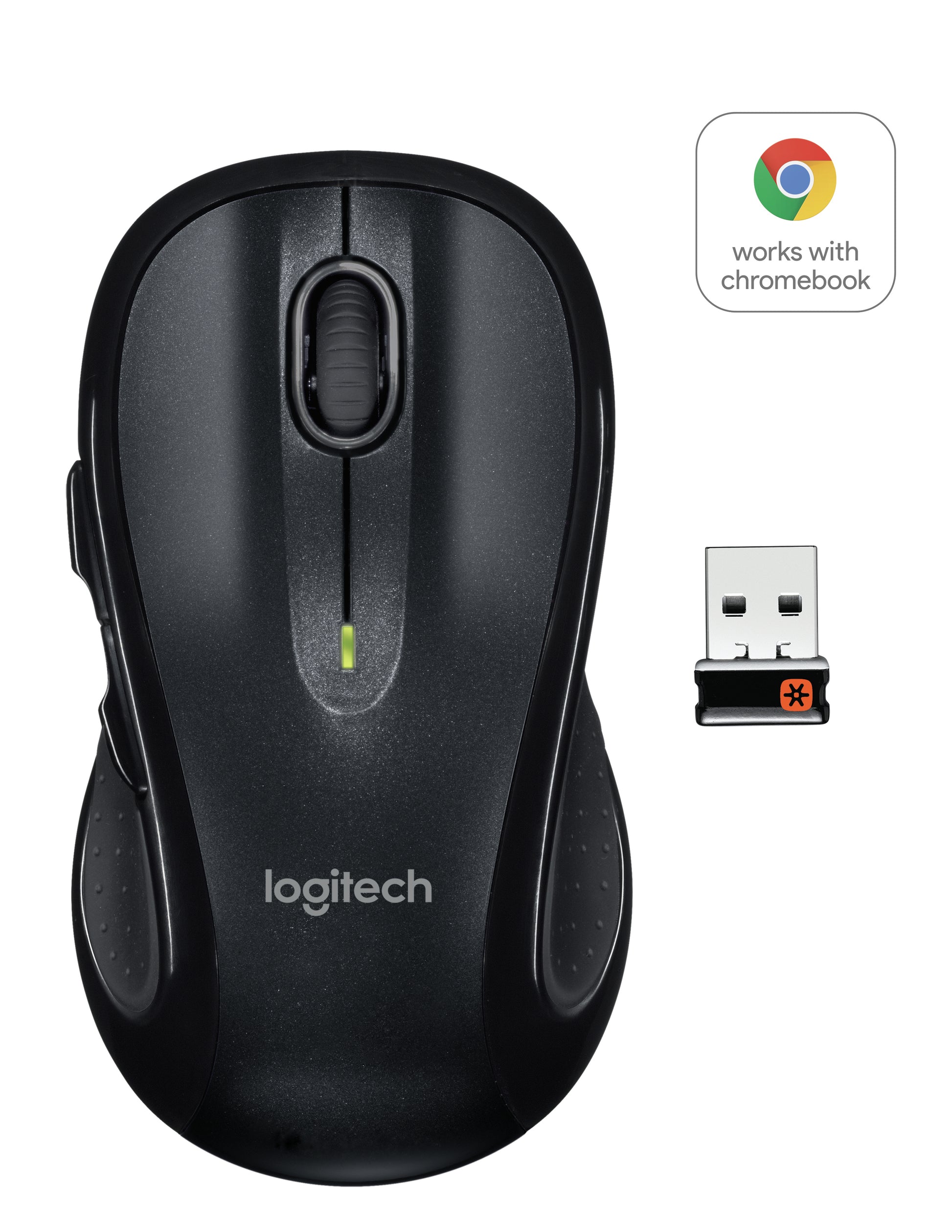 Logitech M510 Maus – kabellos, USB-A, schwarz
