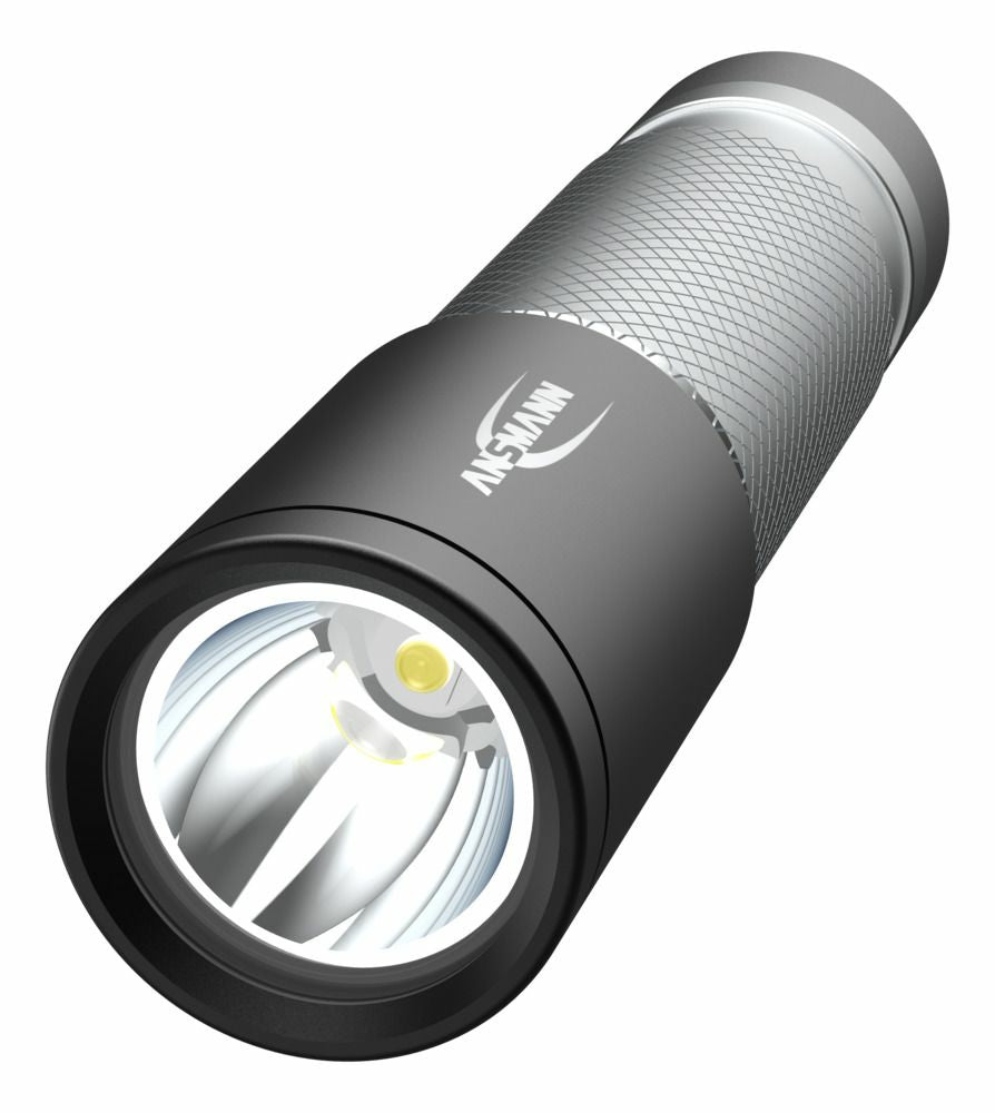 Ansmann Taschenlampe Daily Use 70B – 70 lm, 67 m, IPX4, Batteriebetrieb (AA) – Silber