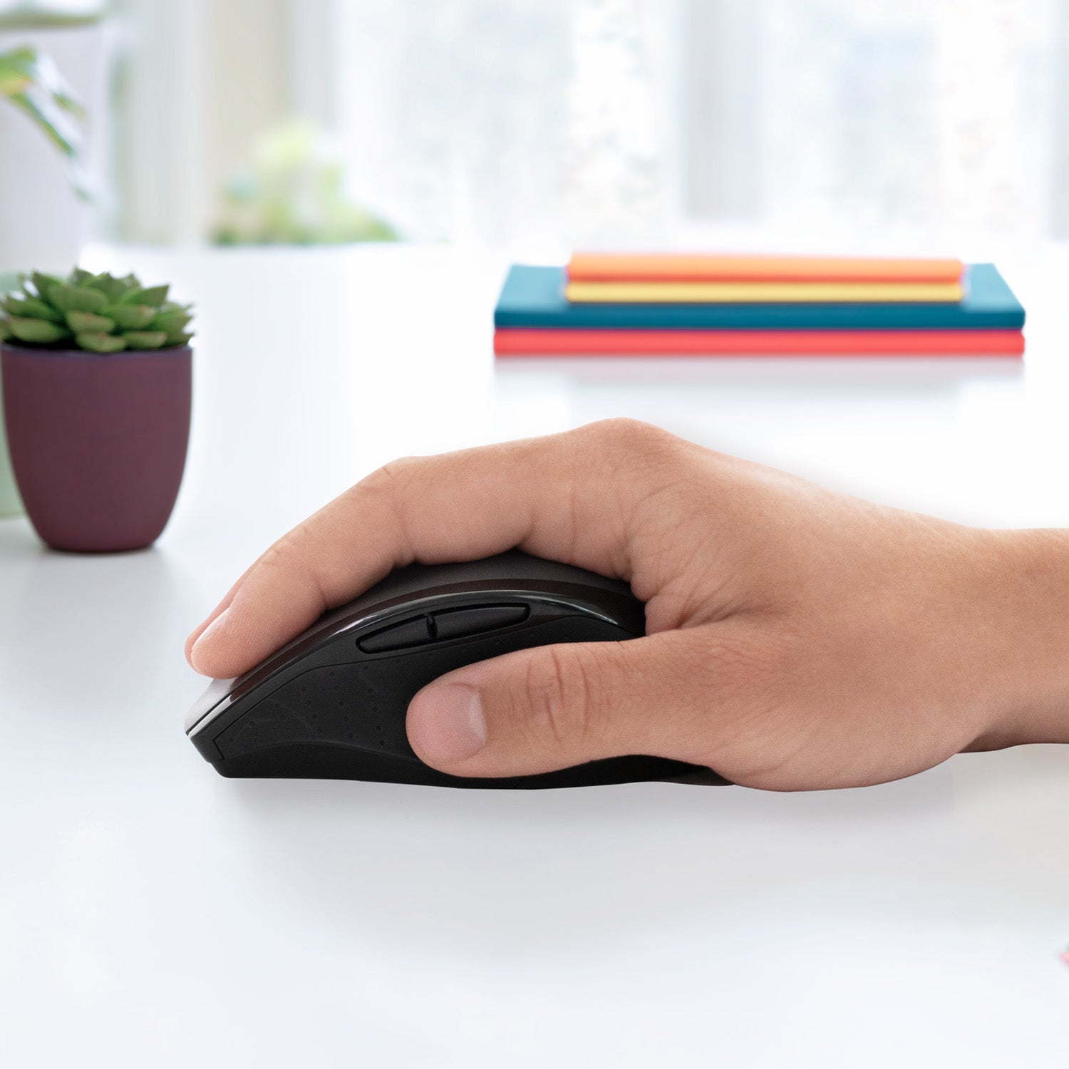 Logitech M705 – Maus – Kabellos (2,4 GHz), 1000 DPI, rechts, Anthrazit