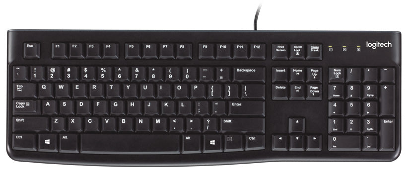 Logitech K120 – Tastatur, kabelgebunden (USB-A), ES-Layout (ES), Schwarz