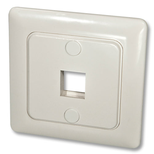 Lindy Wall Box DE – für Keystone-Modul, Weiss, 81×81 mm