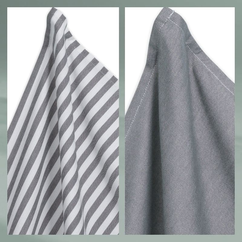 Kela Geschirrtuch CAJA – grau – 70 × 50 cm – Baumwolle – 2er-Set