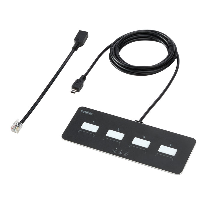 Belkin MODULARER KVM/KM ERSATZ-FERNBEDIENER 4 PORT – KVM-Switch