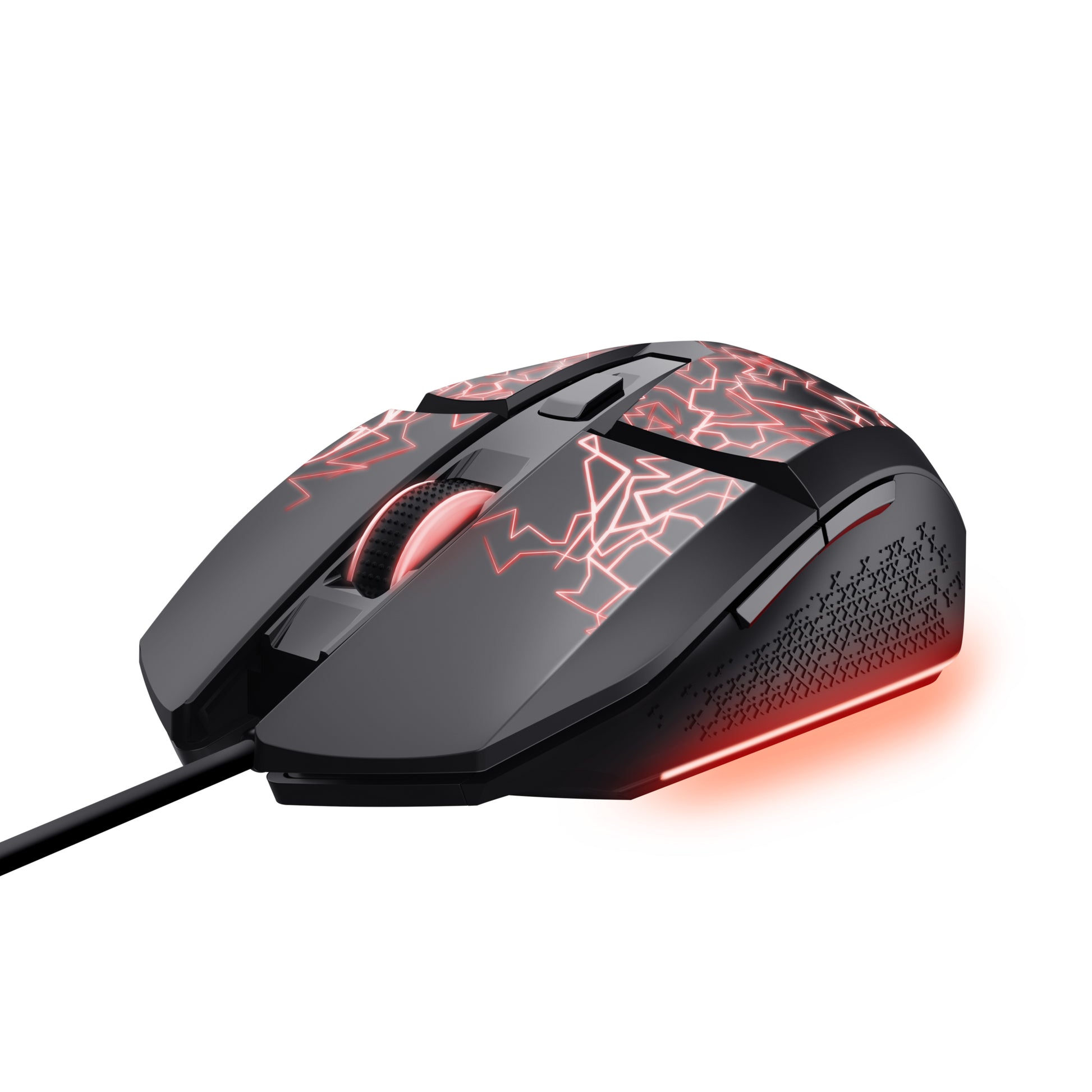 Trust GXT 113 Felox – Gaming-Maus – Kabelgebunden (USB-A), 6400 DPI, RGB-Beleuchtung, Rechts, Schwarz