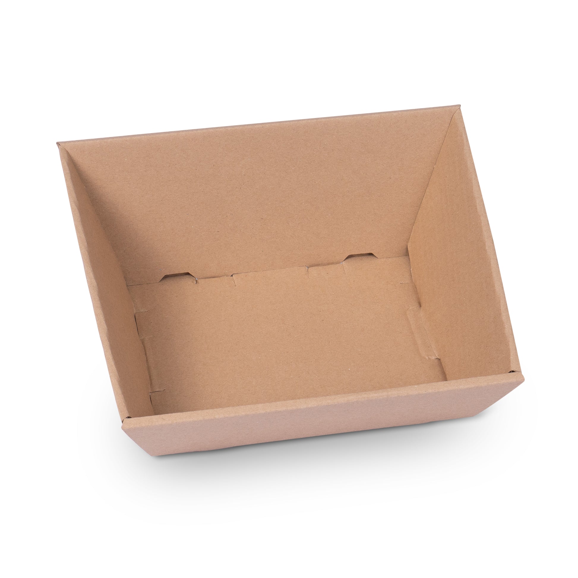Model Geschenkkorb Wellpappe braun – Innenmass 200 × 100 × 150 mm – 1 Stk., ab 20 Stk.