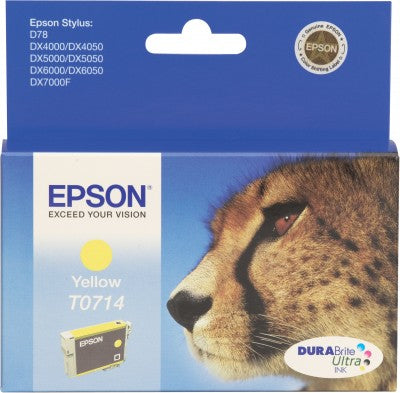 Epson T0714 Gelbe Tintenpatrone (Original) – 475 Seiten – T071440