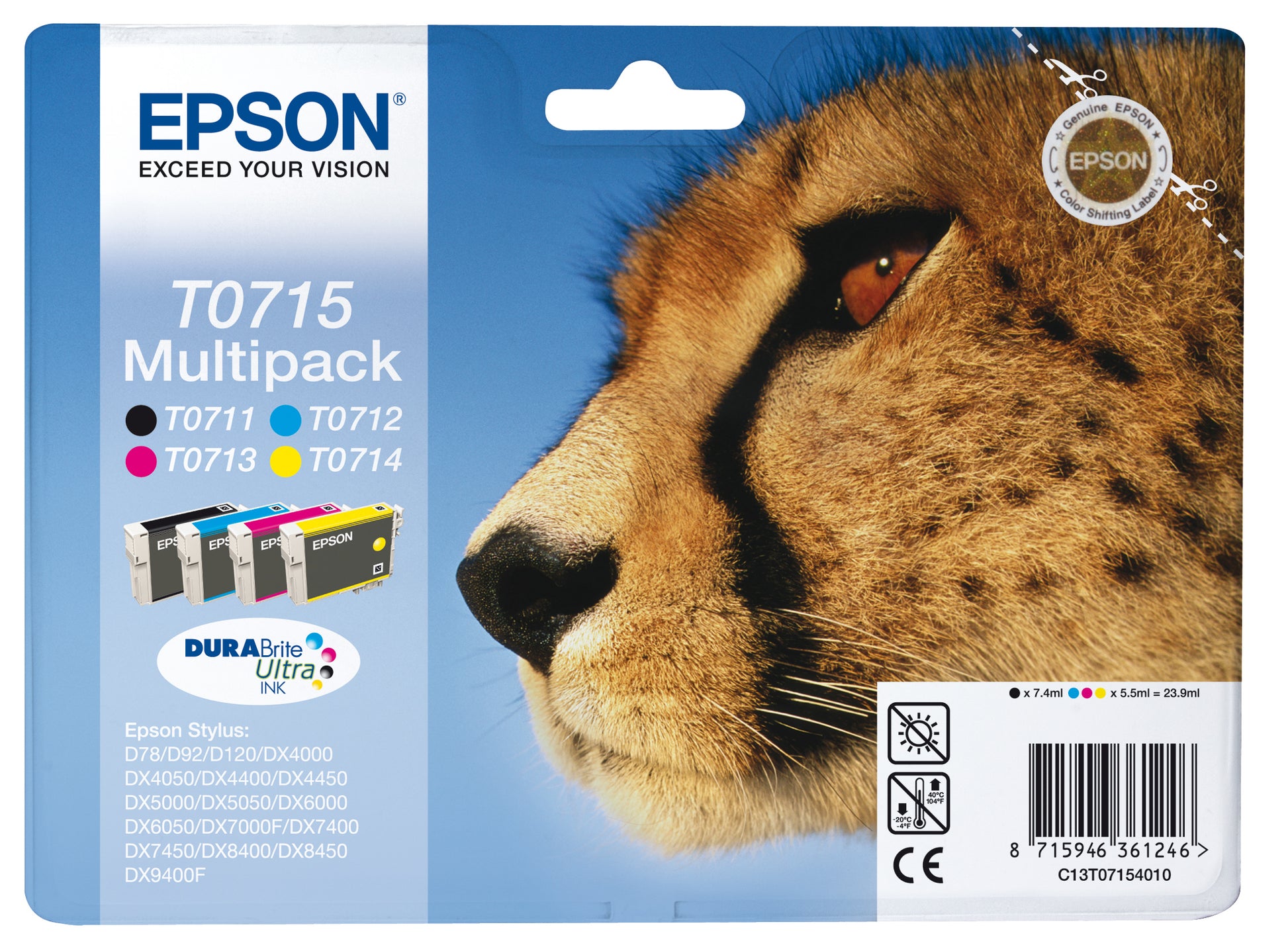 Epson Multipack Tinte – CMYBK, Stylus DX4000