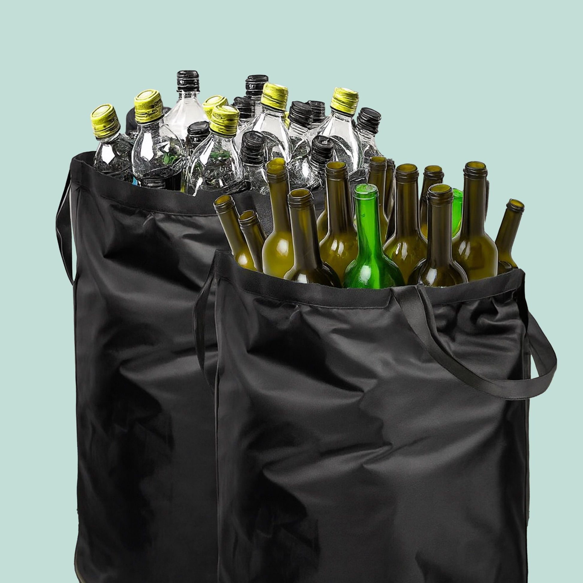 Relaxdays Recyclingbox/-behälter/-eimer – 160 l – Kunststoff, rechteckig – grau – 2-fach
