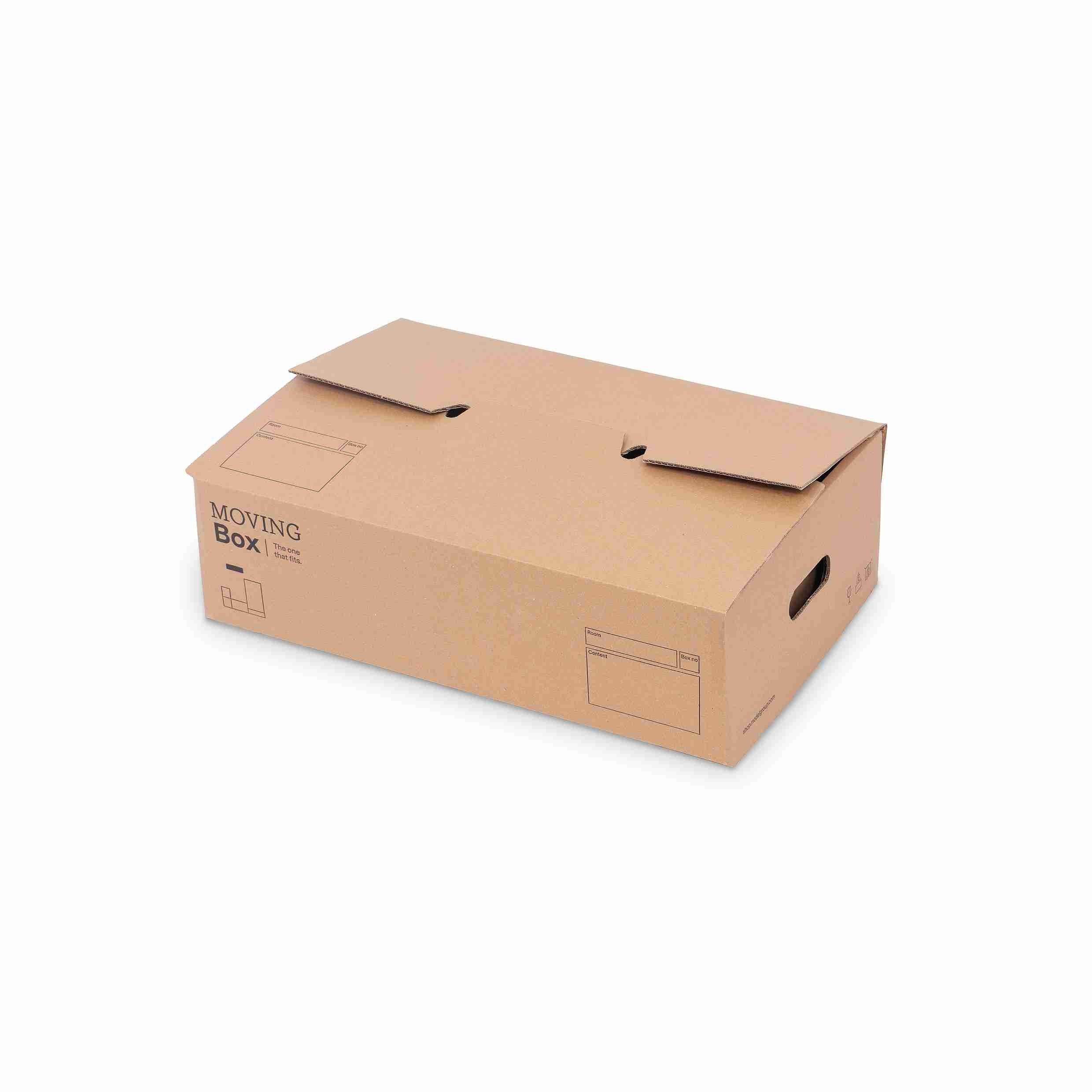 Model Stulpschachtel – 567 × 358 × 163 mm, braun, Deckel – 1 Palette (200 Stk.)