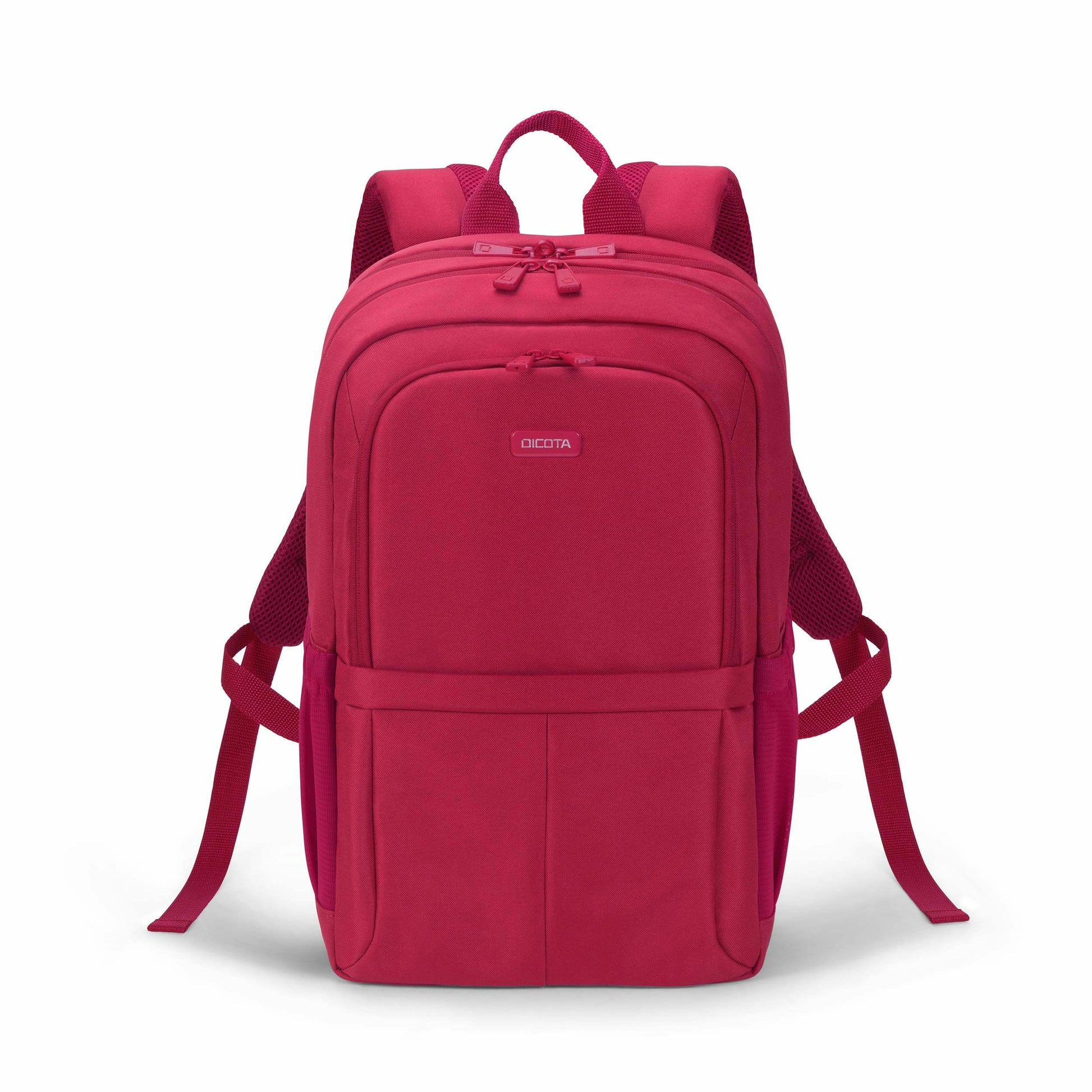 DICOTA Notebook-Rucksack ECO SCALE – 19,5 l, mit Tablet-Fach, rPET-Polyester – Rot, 295 × 450 × 170 mm