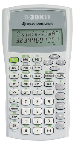 Texas Instruments Taschenrechner TI-30X II – 11-stellig, LCD, Batterie, weiss, 82×156×21 mm