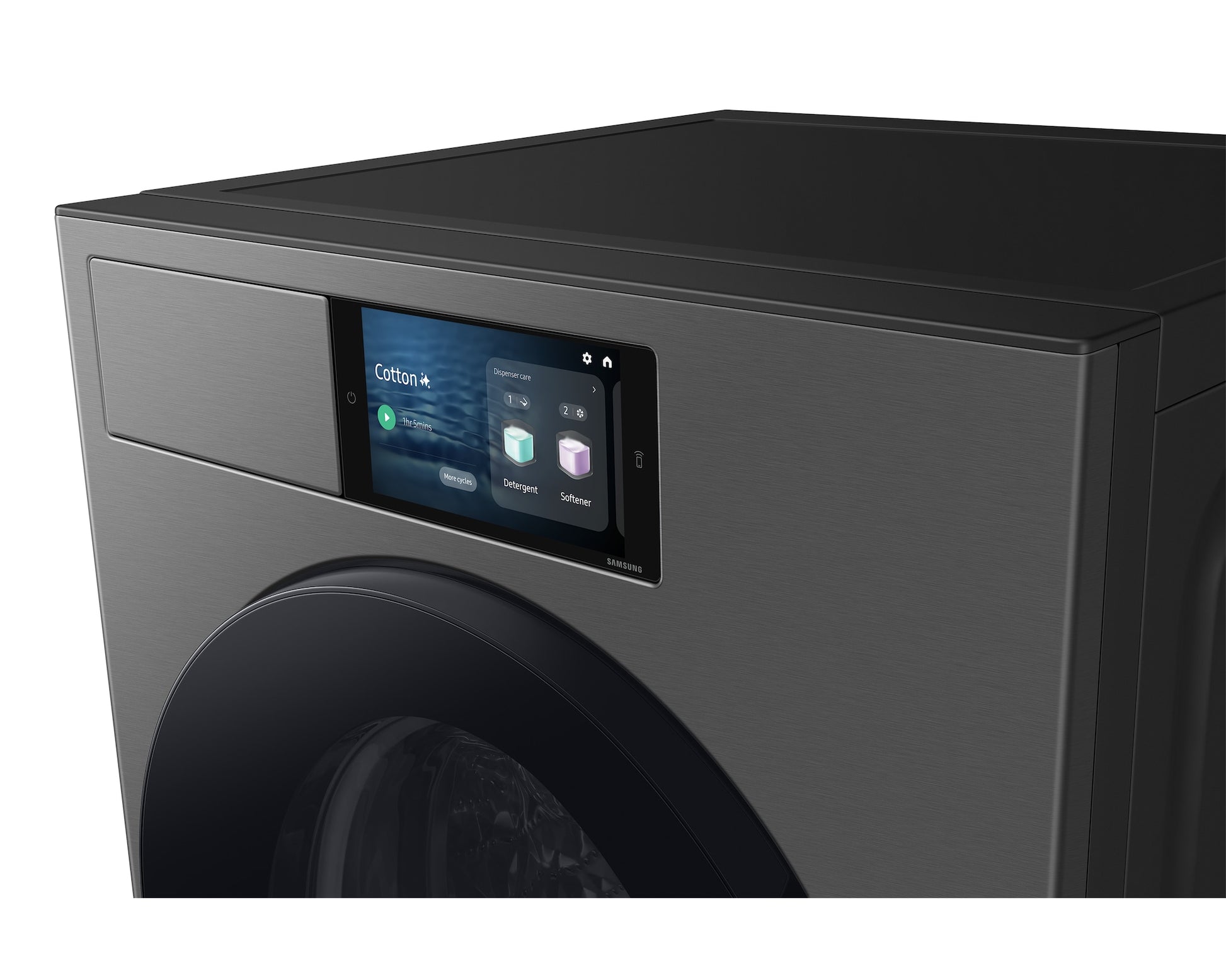 Samsung Waschmaschine 9 kg, silber, 60 × 85 × 60 cm – WF90F09C4SU5