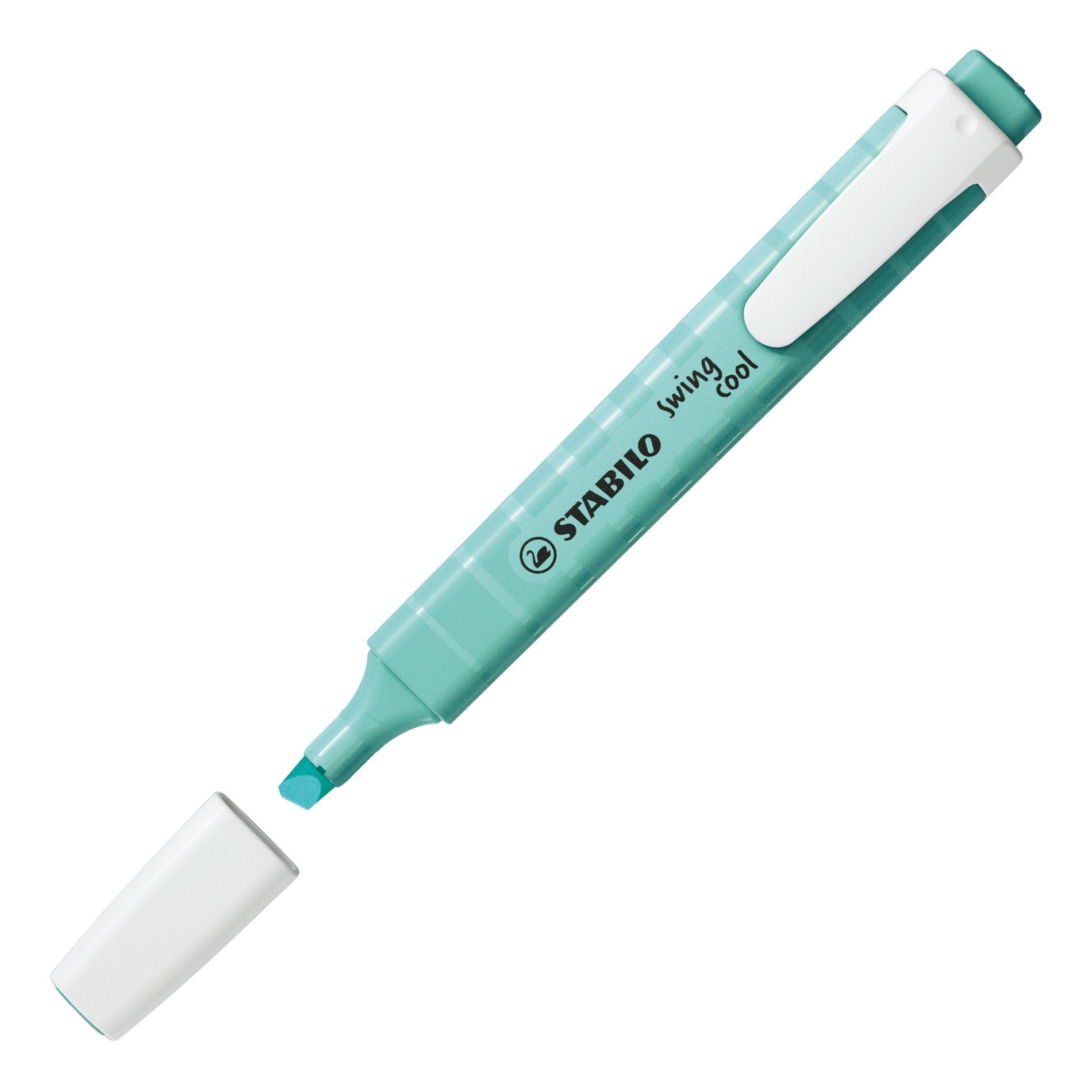 STABILO SWING COOL Pastell Textmarker – Türkis, Keilspitze 1–4 mm