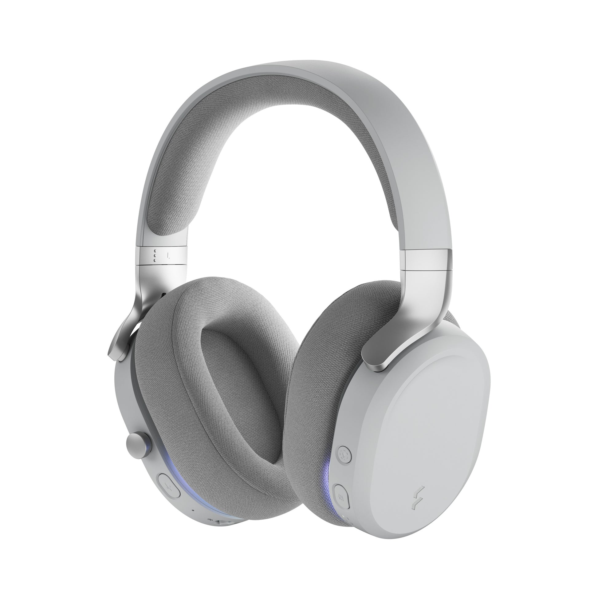 Fractal Design Scape Light Gaming-Headset – On-Ear, Stereo, Kabel (USB-C) + BT, mit Ladestation, Grau