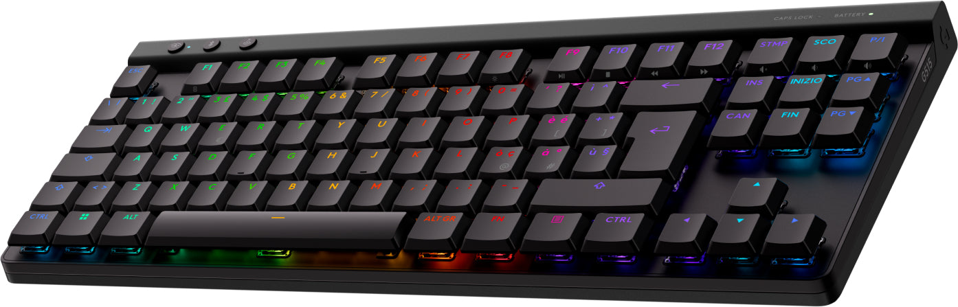 Logitech G G515 LIGHTSPEED – Tastatur TKL – mechanisch, RGB – Bluetooth & 2,4 GHz – QWERTY (IT) – schwarz