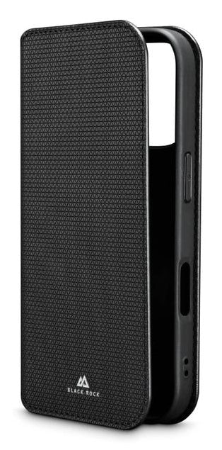 Black Rock Booklet Slim Folio – für Apple iPhone 17 Pro, PU+TPU, Schwarz, schmutzabweisend, kratzresistent