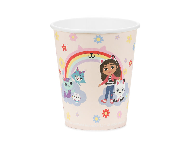 PartyDeco Trinkbecher, Papier – 2,5 dl, mehrfarbig – 6 Stk.