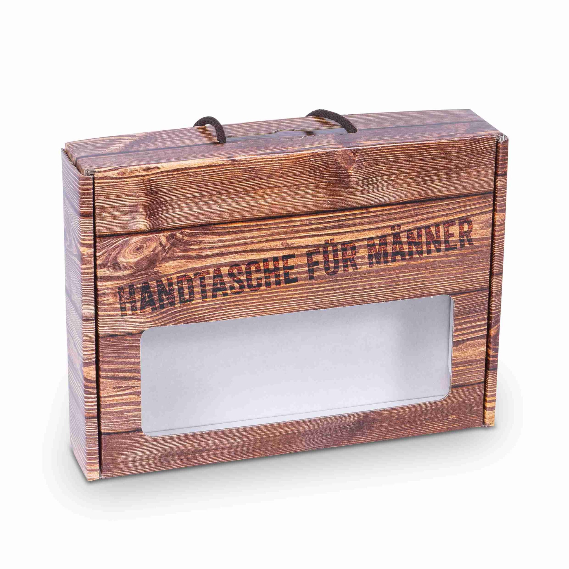Weinpräsentkarton braun – Innenmass 240 × 310 × 65 mm – für 5 Flaschen – 1 Stk., ab 100 Stk.