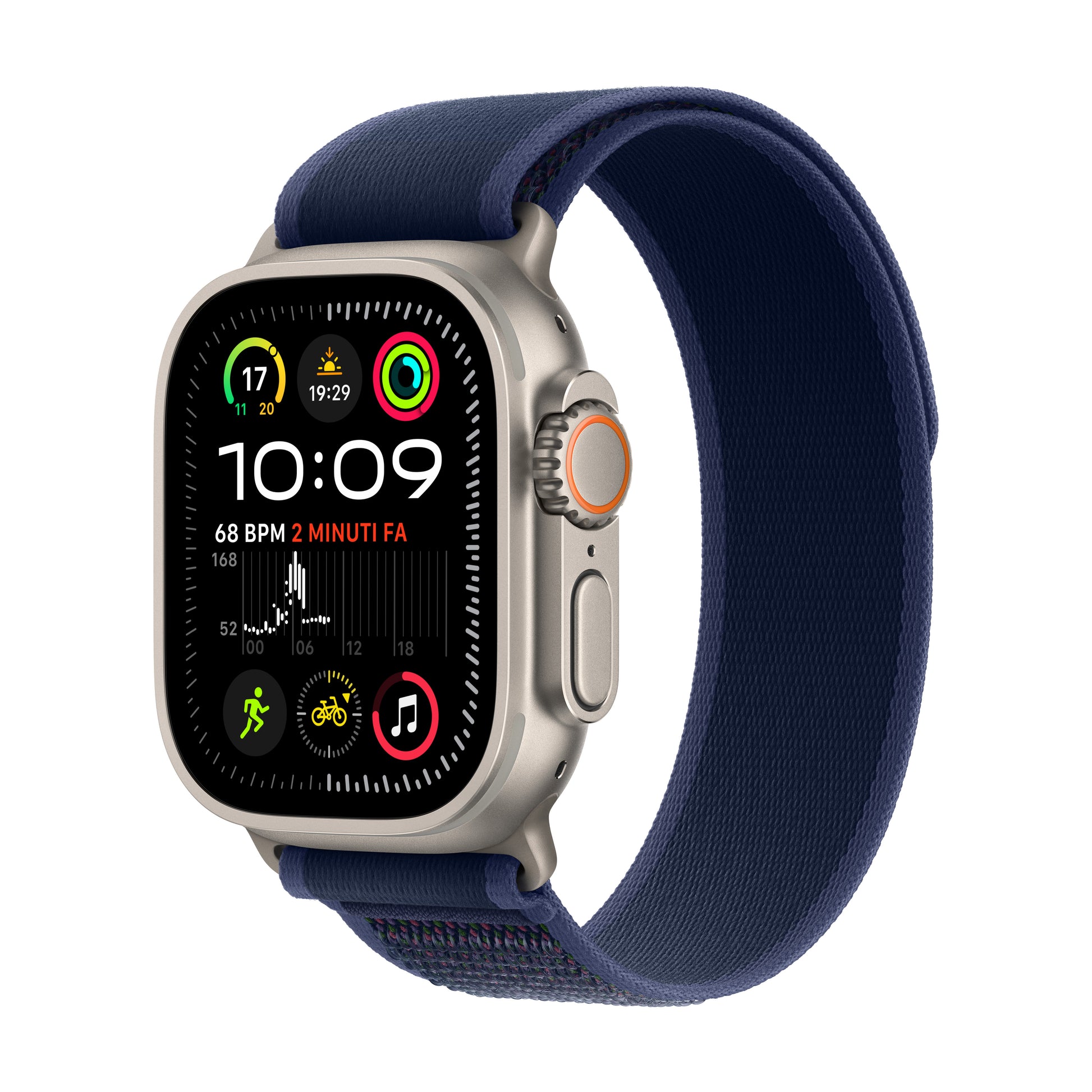 Apple Watch Ultra 2 (2024) – Smartwatch – 44 mm, LTE, OLED, Saphirglas, 100 m, Natürliches Titan