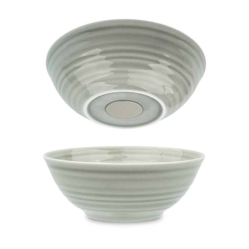 Silwy Schale – 2er Set, 400 ml, Ø 16 cm, Porzellan, Hellgrau, stapelbar