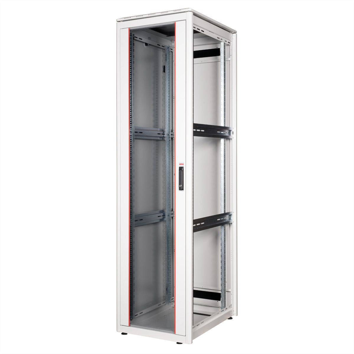 ROLINE Pro – 19" Netzwerkschrank 47U, IP20, abschliessbar, 600 × 800 × 2276 mm, lichtgrau, Stahl