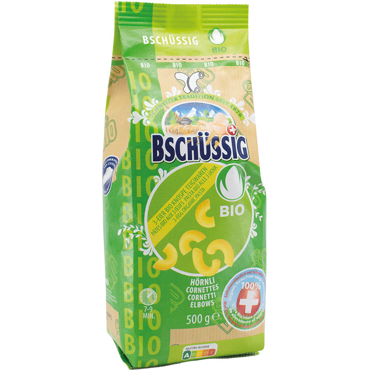 BSCHÜSSIG Grobe Hörnli – Bio – 500 g