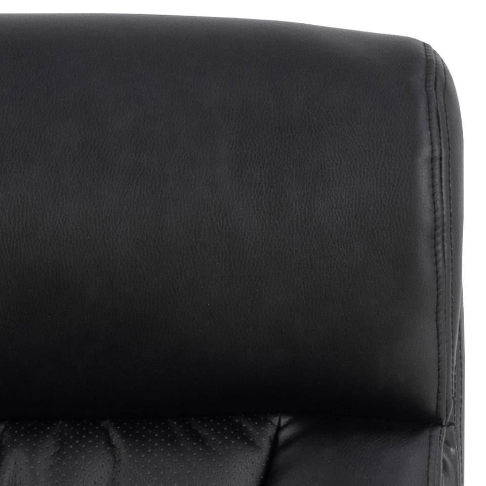 Actona AC Design Bürostuhl Benson – Kunstleder, Metallgestell, Schwarz