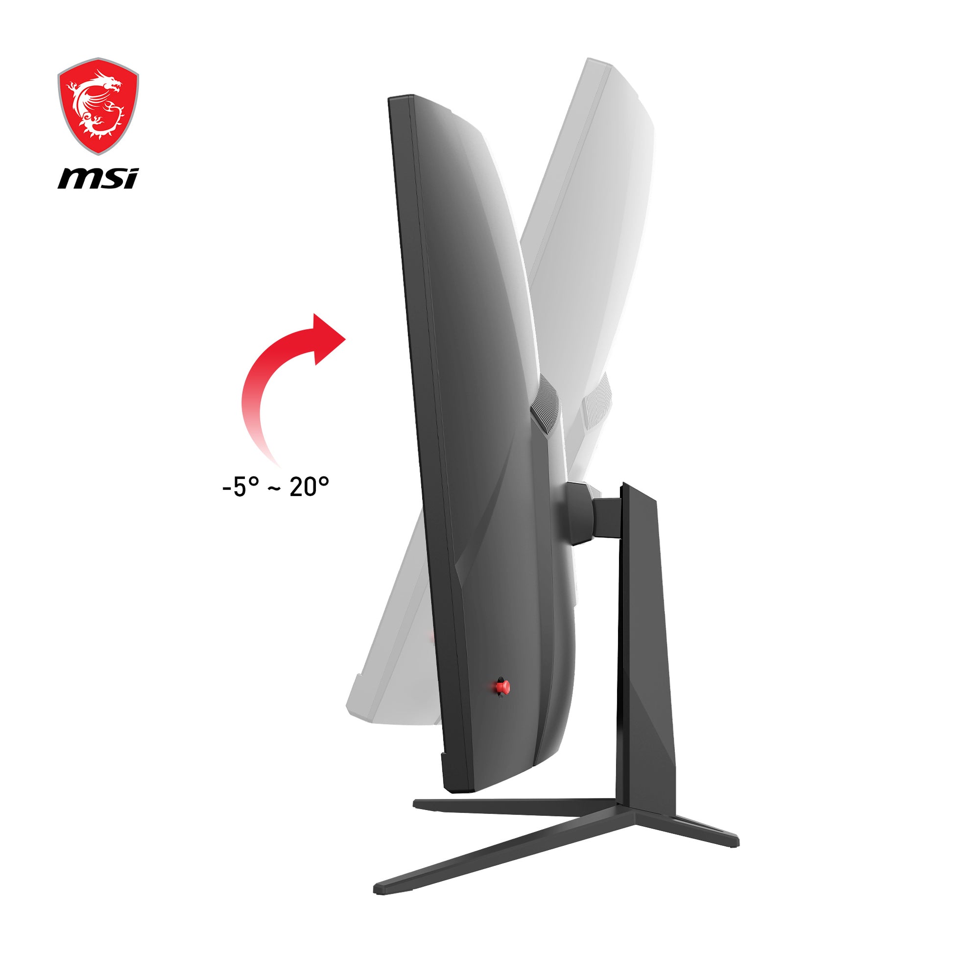 MSI G32C4XDE – Monitor, 31,5", VA, 250 Hz, 300 cd/m², FreeSync Premium, Gebogen, VESA 100 × 100, Schwarz