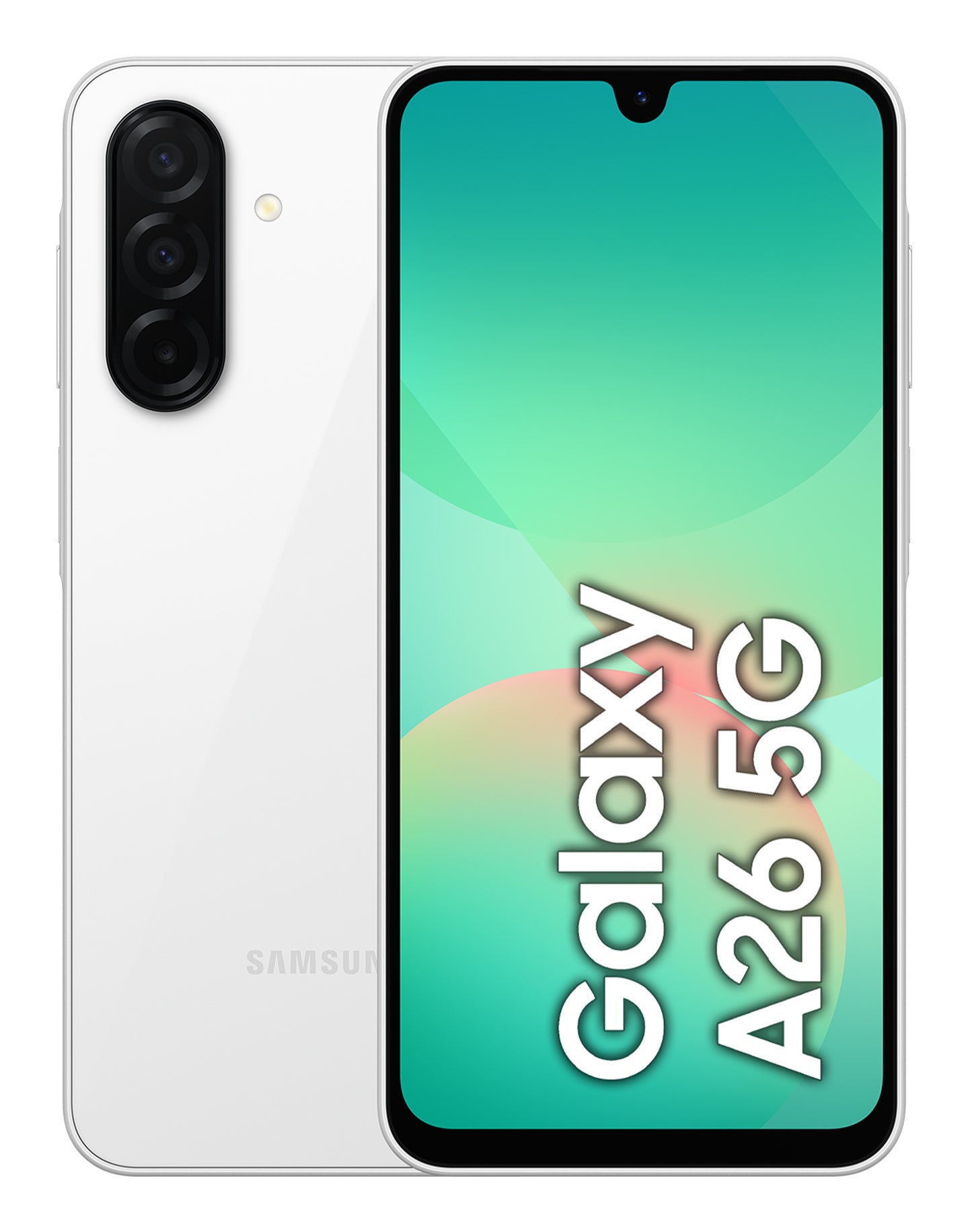 Samsung Galaxy A26 SM-A266B – weiss, 6,7", 1080 × 2340, Android 15, 128 GB, 6 GB, Dual-SIM, 5G, IP67