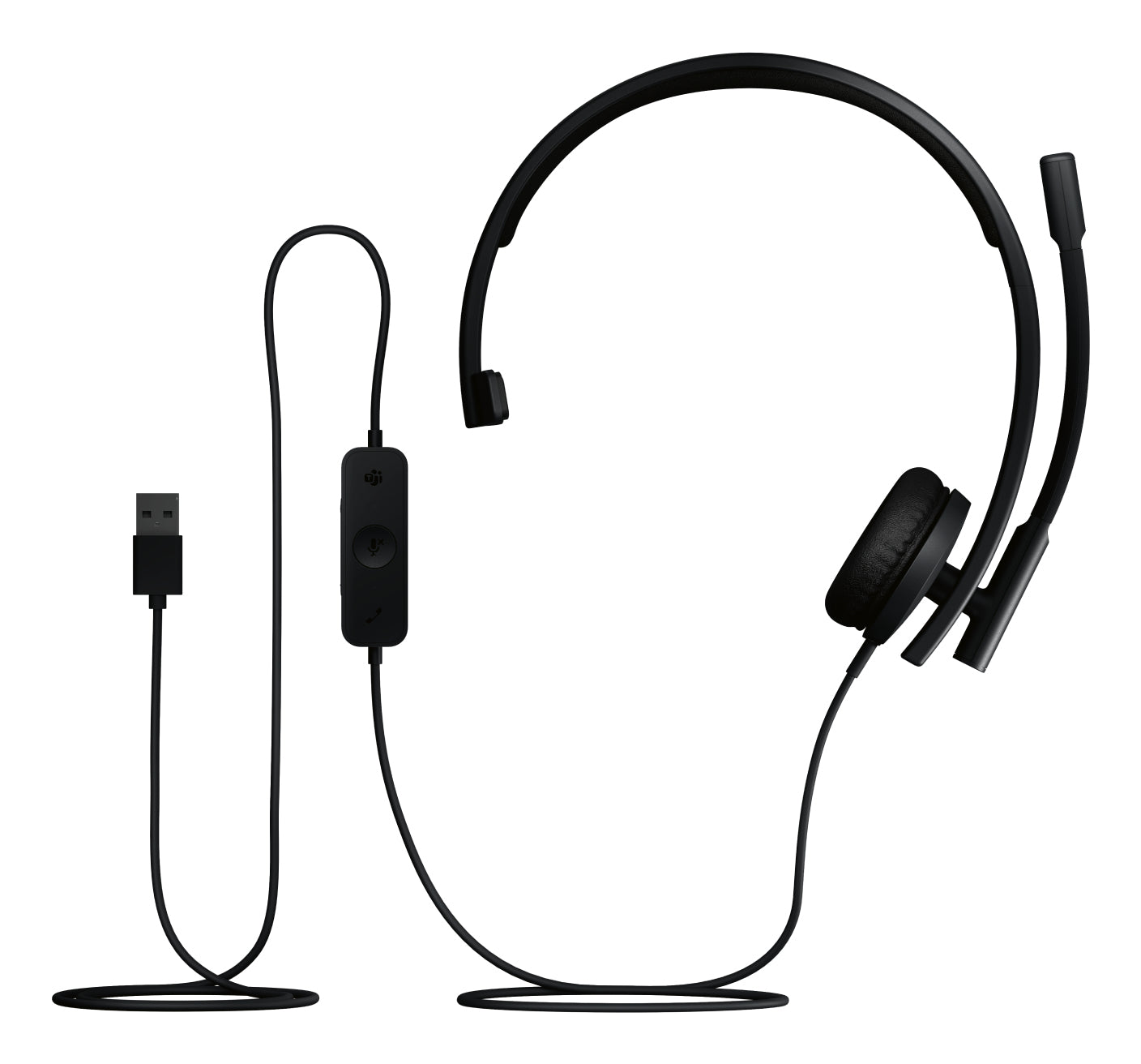 Logitech H570E – Mono Headset – USB‑A – Schwarz, für Microsoft Teams