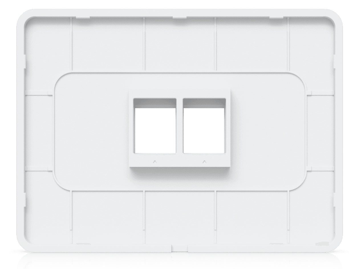 Ubiquiti Keystone-Modul RJ45, 2×RJ-45, Polycarbonat/Stahl, 118×88×9,6 mm, Schrauben enthalten, 4er-Pack – weiss