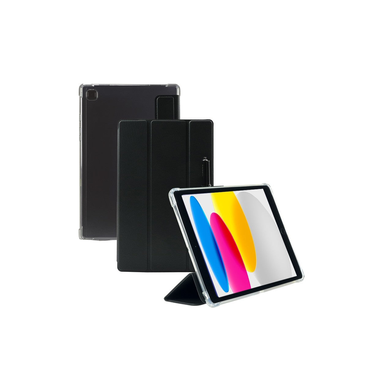Mobilis Tablet-Hülle für iPad 10,9" (10. Gen.) – Schwarz/Transparent