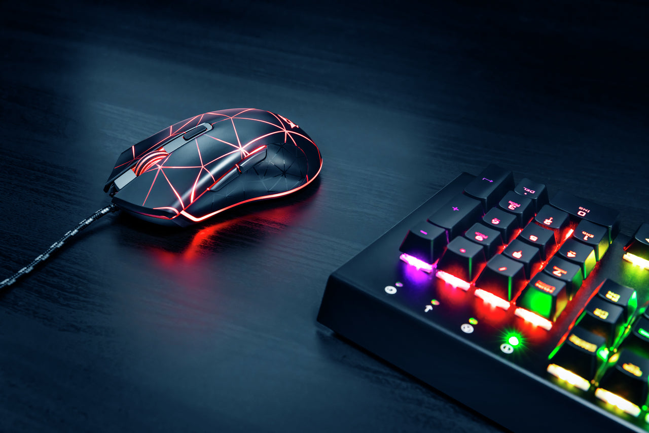 Trust GXT 133 Locx – Gaming-Maus – Kabelgebunden (USB-A), 4000 DPI, RGB-Beleuchtung, Rechts, Schwarz