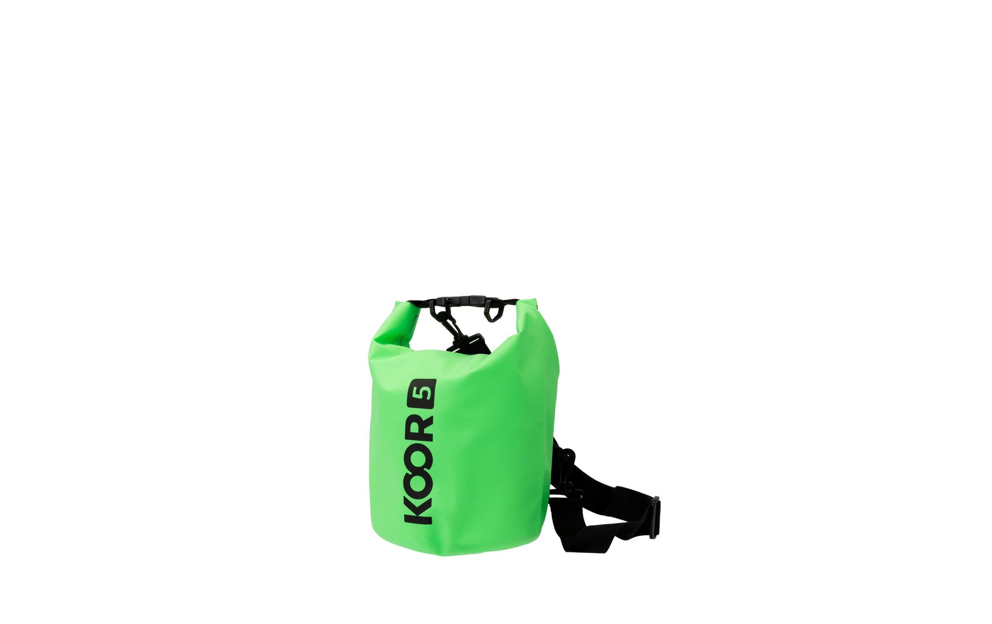KOOR Dry Bag – wasserfest, verstellbarer Schulterriemen – 5 l – grün – Polyvinylchlorid (PVC)